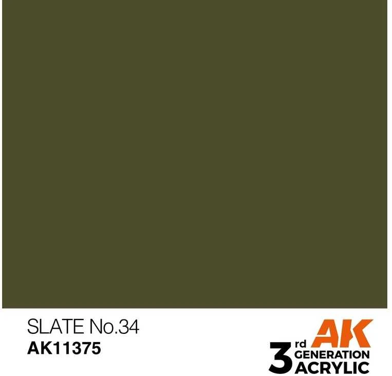 AK Interactive AFV akriliniai dažai Slate No.34, 17 ml