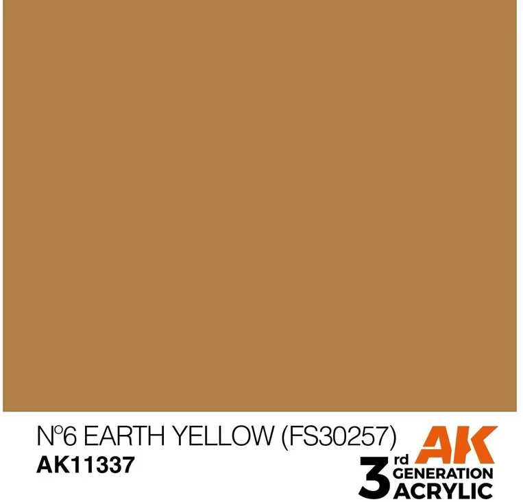 AK Interactive AFV Earth Geltona akrilas 17 ml AK11337