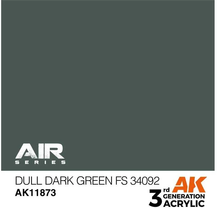 AK Interactive AIR akriliniai dažai Dull Dark Žalias FS34092 17ml