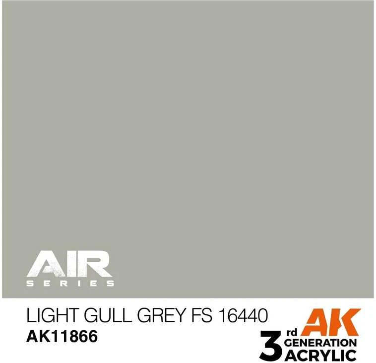 AK Interactive AIR akriliniai dažai Light Gull Pilkas FS16440 17ml