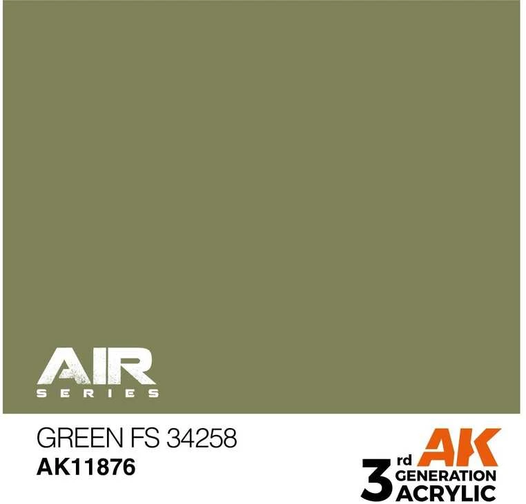 AK Interactive AIR akriliniai dažai Žalias FS34258 17ml AK11876