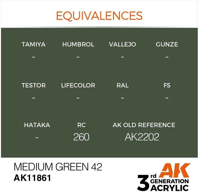 AK Interactive AIR Medium Žalias 42 akriliniai dažai 17ml (AK11861)