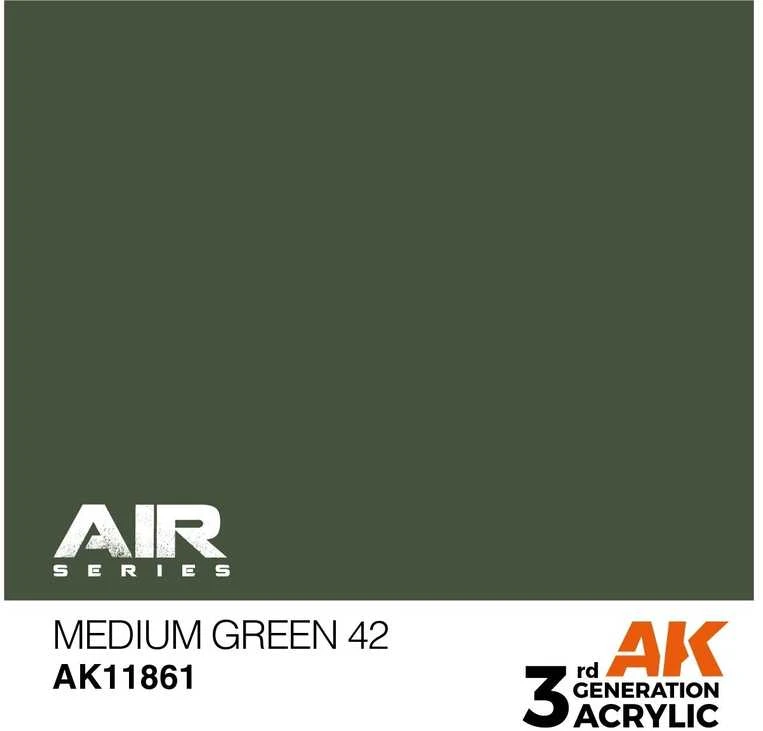 AK Interactive AIR Medium Žalias 42 akriliniai dažai 17ml (AK11861)