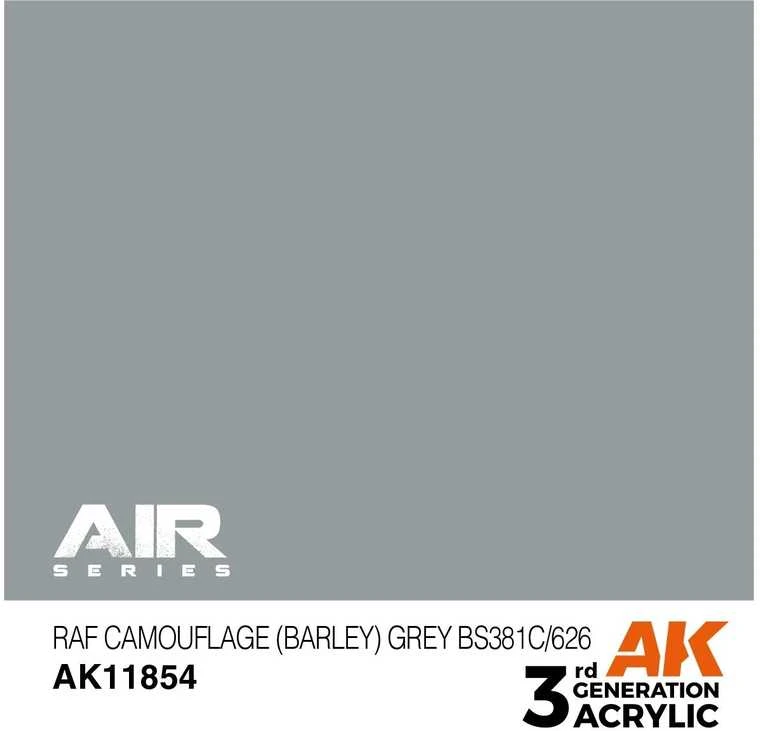 Ak Interactive AK RAF Barley Pilkas akriliniai dažai lėktuvų kamufliažui 17ml