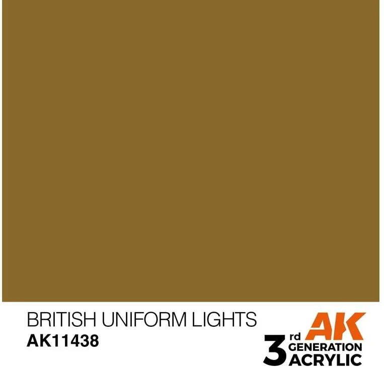 AK Interactive akriliniai dažai figūrėlėms British Uniform Lights 17ml