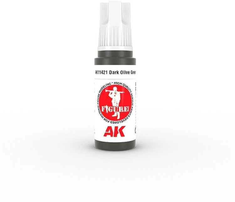 AK Interactive akriliniai dažai figūrėlėms Dark Olive Žalias 17ml