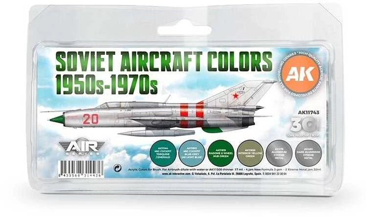 AK Interactive akriliniai dažai: Sovietų lėktuvų spalvos 1950–1970, AK11743