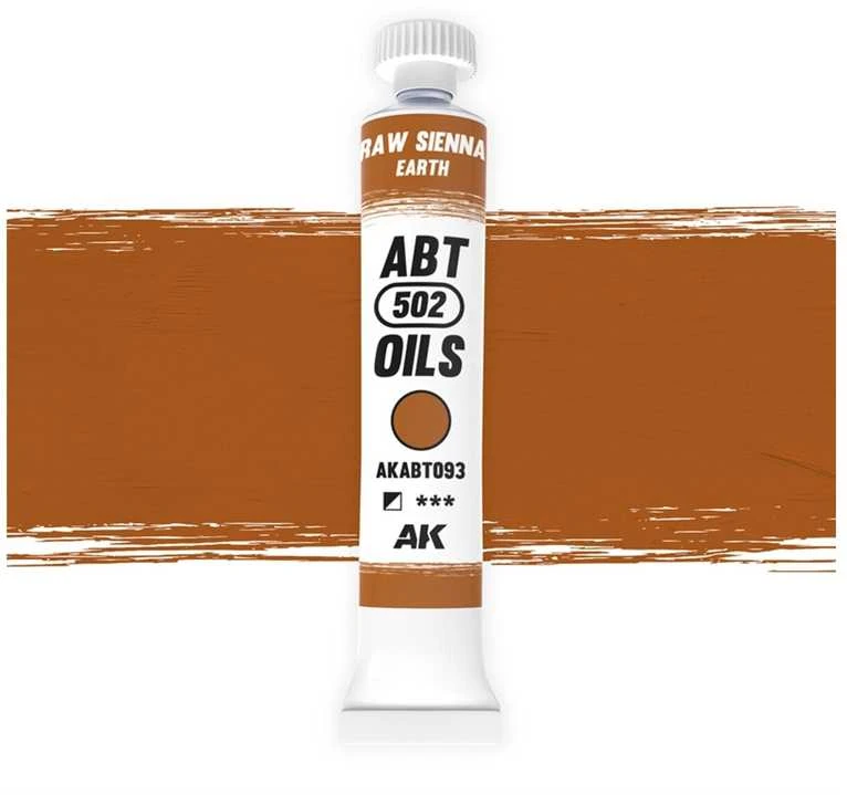 Ak Interactive Aliejiniai dažai Raw Sienna Earth modelių efektams AKABT093