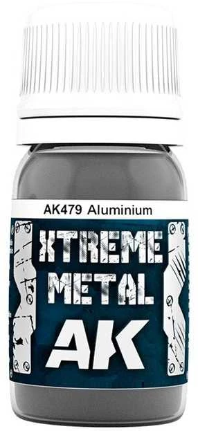 AK Interactive ALUMINIUM Xtreme Metal emaliniai metaliniai dažai 30ml