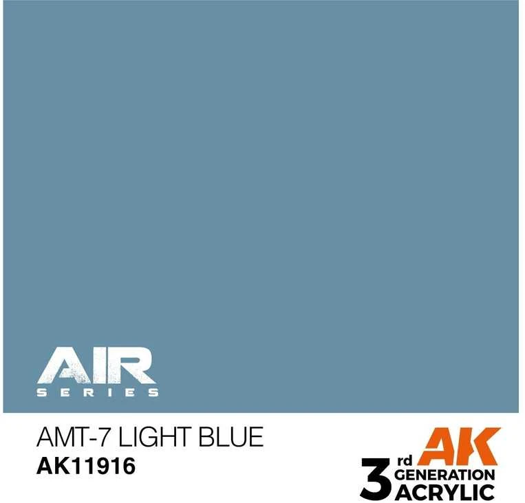 AK Interactive AMT-7 šviesiai mėlyni akriliniai lėktuvų dažai 17 ml