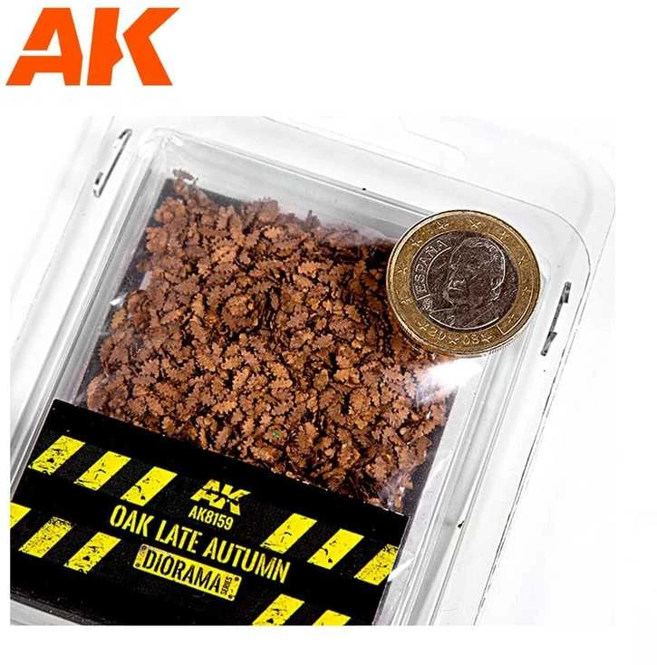 AK Interactive ąžuolo lapai vėlyvam rudeniui 1:35 dioramoms 7 g