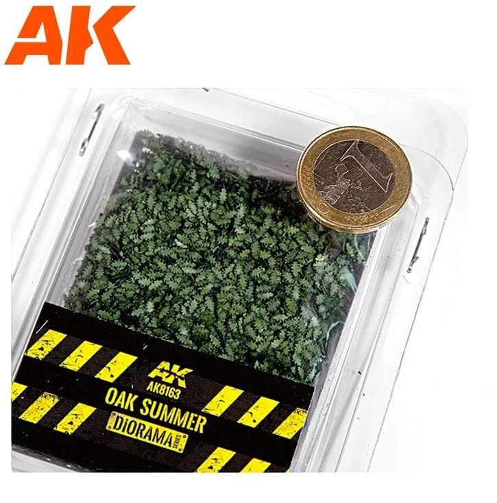 AK Interactive ąžuolo vasaros lapai dioramoms, 1:35–1:32, 7 g