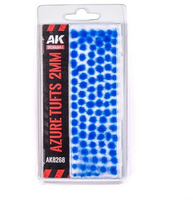 AK Interactive Azure Fantasy 2mm žolės kuokšteliai dioramoms