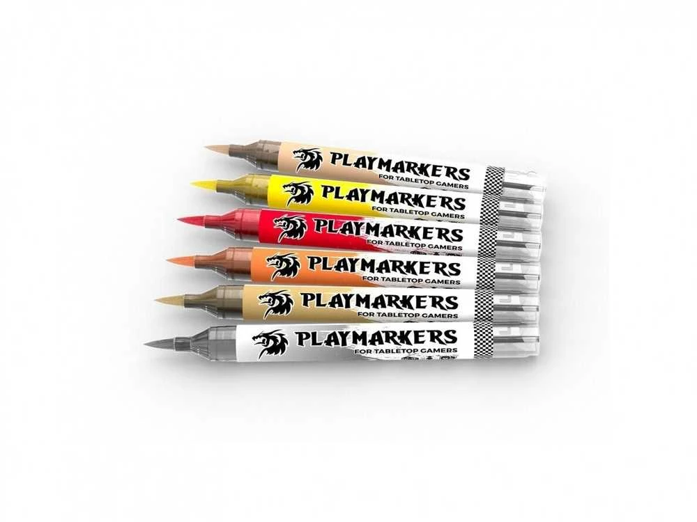 AK Interactive baltas akrilinis dažų žymeklis Playmarker, teptuko galiukas