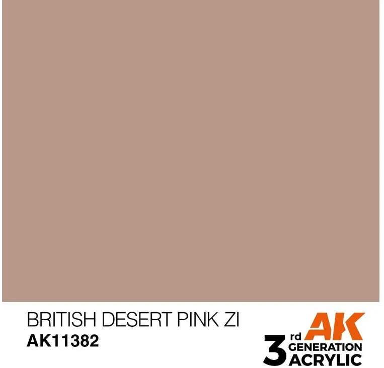 AK Interactive British Desert Rožinė ZI AFV akriliniai dažai 17 ml AK11382