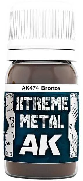 AK Interactive Bronze Xtreme Metal emaliniai dažai 30 ml