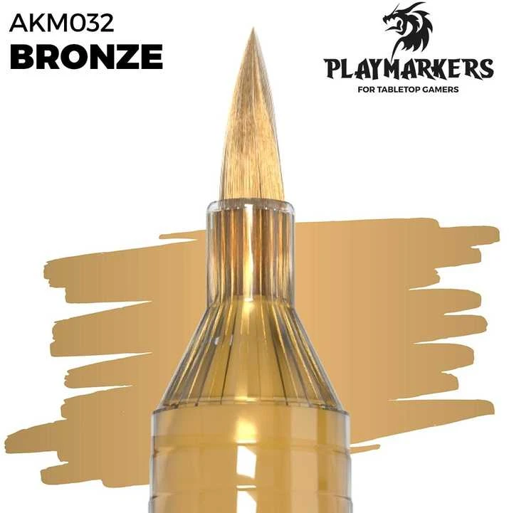 AK Interactive bronzinis akrilinis dažų žymeklis PLAYMARKER AKM032