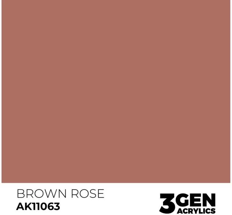 AK Interactive Brown Rose 3gen akriliniai dažai 17ml modeliams