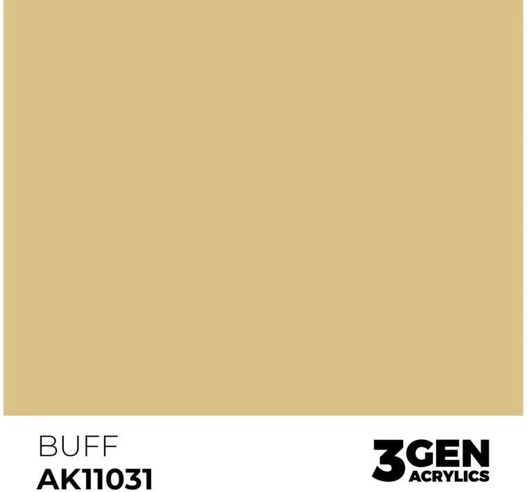 AK Interactive Buff akriliniai dažai, 3 gen., 17 ml