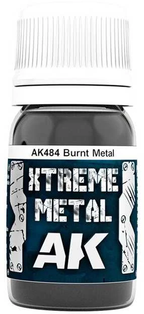 AK Interactive Burnt Metal metaliniai emaliniai dažai 30ml AK484