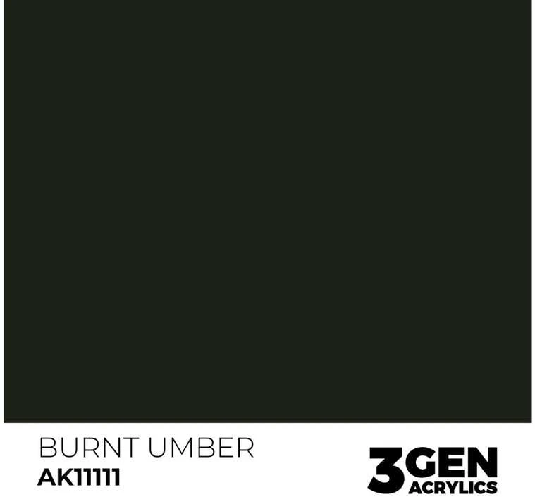 AK Interactive Burnt Umber akriliniai dažai 3rd Gen, 17 ml