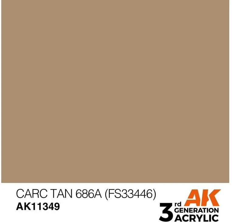 AK Interactive CARC Tan 686A FS33446 AFV akriliniai dažai 17ml
