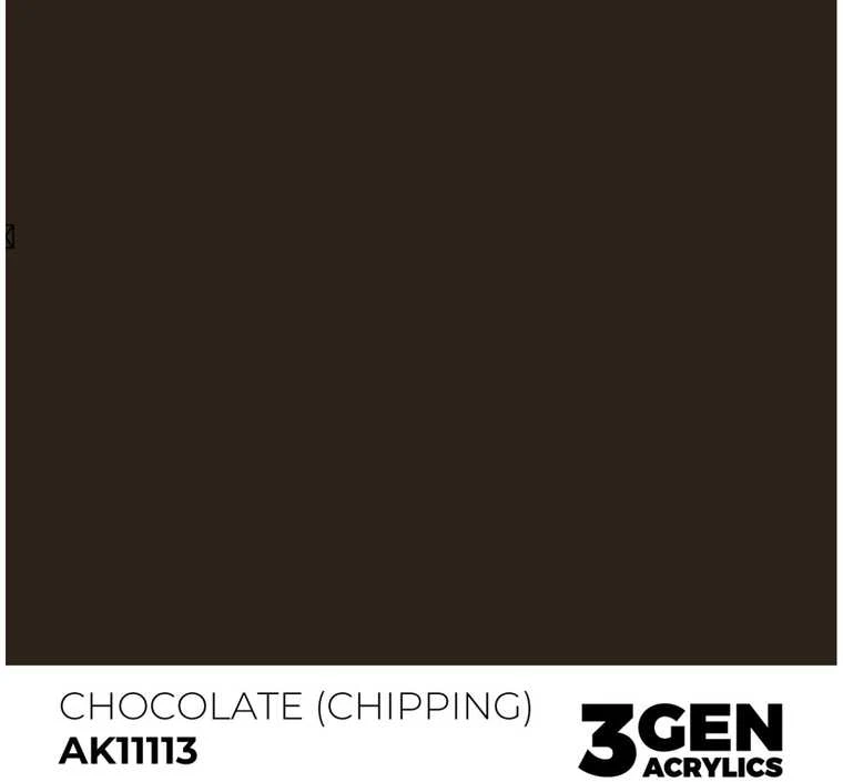 AK Interactive Chocolate chipping trečios kartos akriliniai dažai 17ml