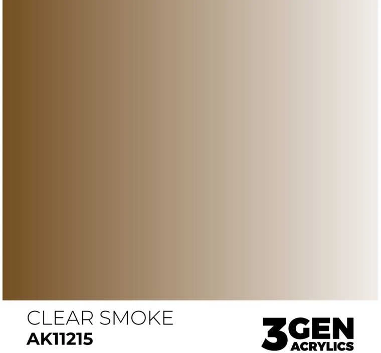 AK Interactive Clear Smoke 3rd Gen akriliniai dažai, 17 ml