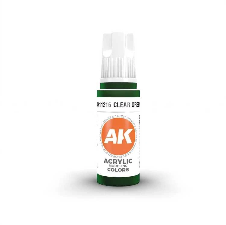 AK Interactive Clear Žalias akriliniai dažai 17ml (AK11216)