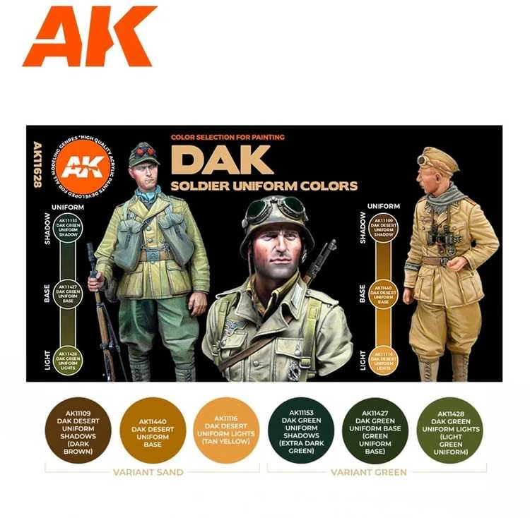 AK Interactive DAK uniformų akriliniai dažai, 3Gen rinkinys AK11628