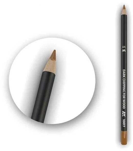 AK Interactive Dark Chipping medžio sendinimo pieštukas AK10017