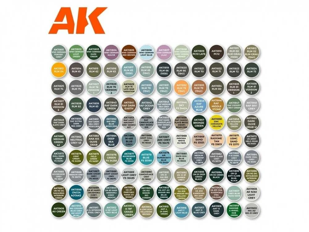 AK Interactive Dark Ghost Pilkas FS36320 akriliniai dažai 17ml