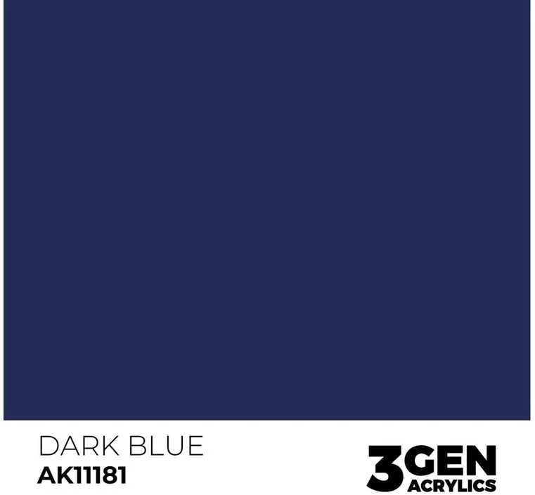 AK Interactive Dark Mėlyna akriliniai dažai 3rd Gen, 17 ml (AK11181)