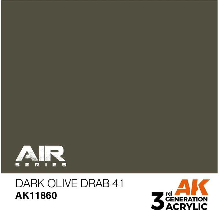 AK Interactive Dark Olive Drab 41 akriliniai dažai AIR, 17 ml