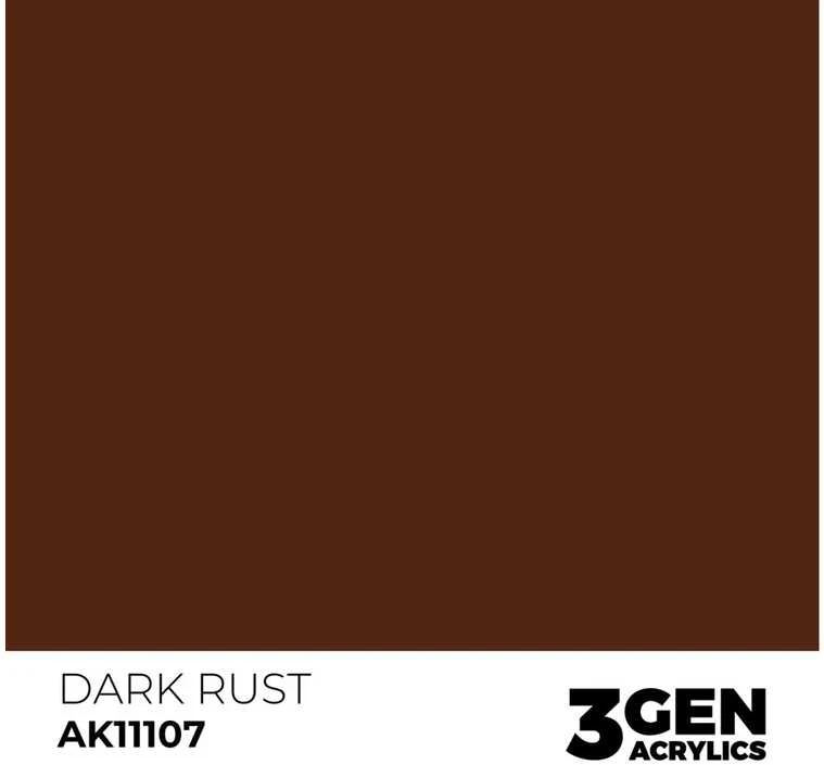 AK Interactive Dark Rust 3rd Gen akriliniai dažai 17 ml AK11107