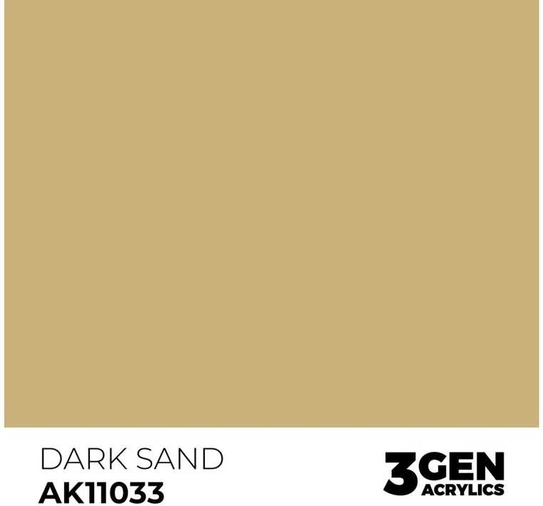 AK Interactive Dark Sand (3-osios kartos) akriliniai dažai, 17 ml
