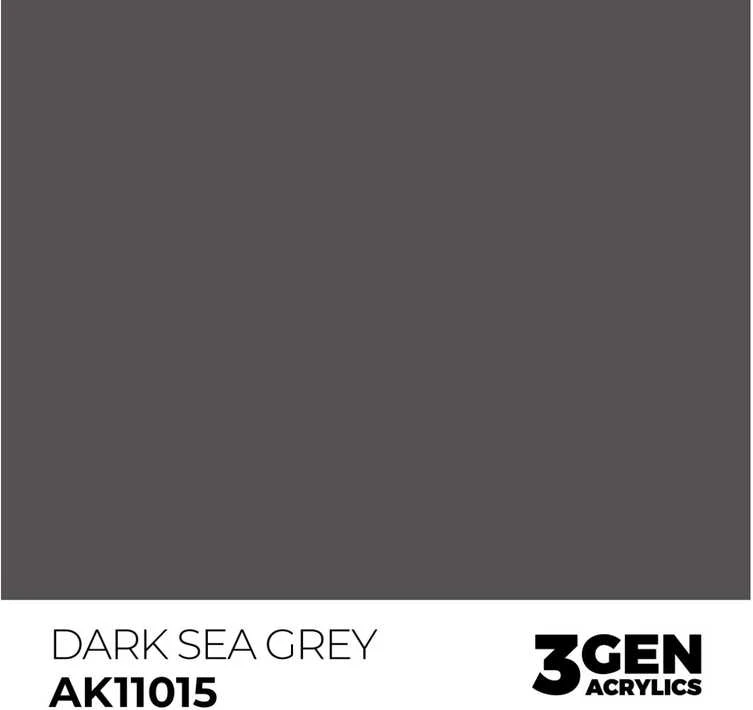 AK Interactive Dark Sea Pilkas (3-osios kartos) akriliniai dažai 17 ml