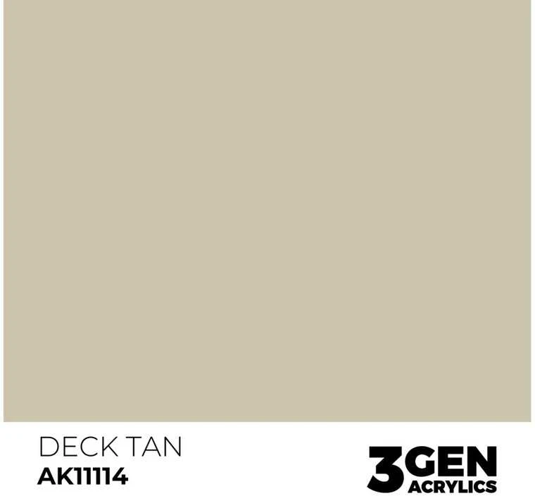 AK Interactive Deck Tan akriliniai dažai 3rd Gen, 17 ml