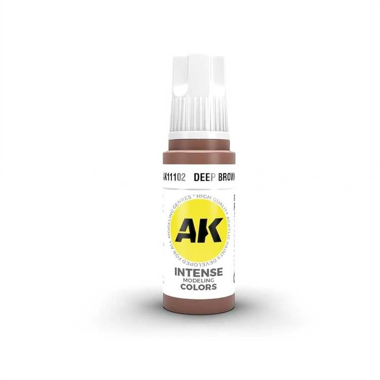 AK Interactive Deep Brown 3rd Gen akriliniai dažai, 17 ml
