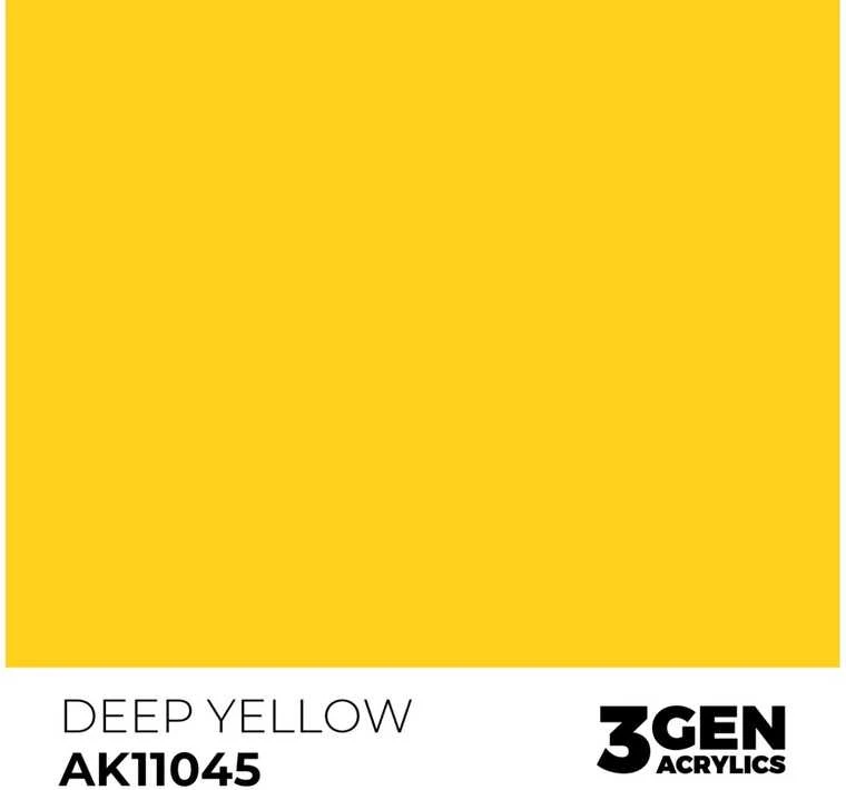 AK Interactive Deep Geltona akriliniai dažai 3rd Gen, 17 ml