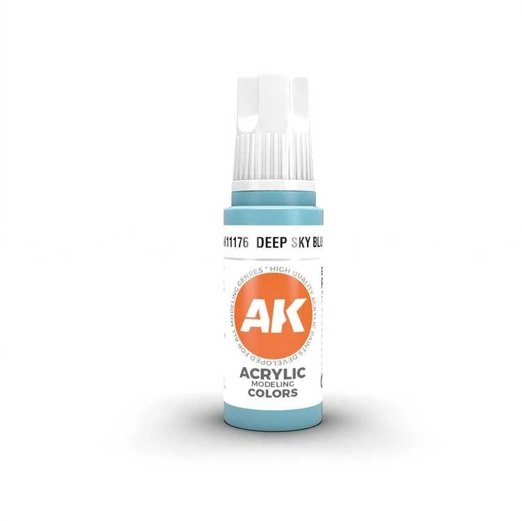 AK Interactive Deep Sky Mėlyna akriliniai dažai 17ml, 3 gen. modeliavimui