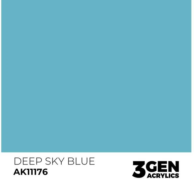 AK Interactive Deep Sky Mėlyna akriliniai dažai 17ml, 3 gen. modeliavimui