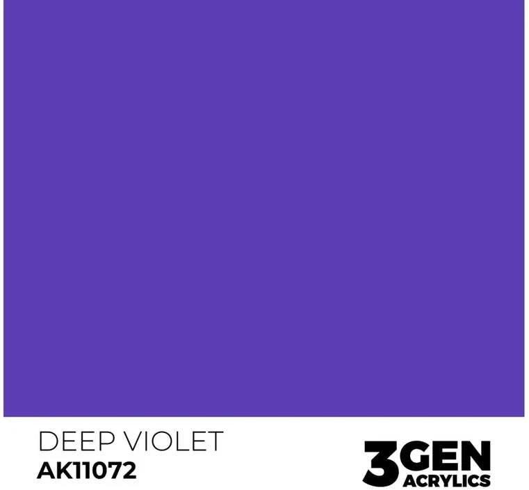 AK Interactive Deep Violet 3 kartos akriliniai dažai 17 ml (AK11072)
