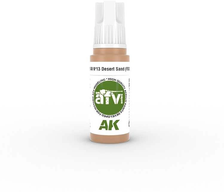AK Interactive Desert Sand FS30279 AFV 3 kartos akriliniai dažai 17 ml