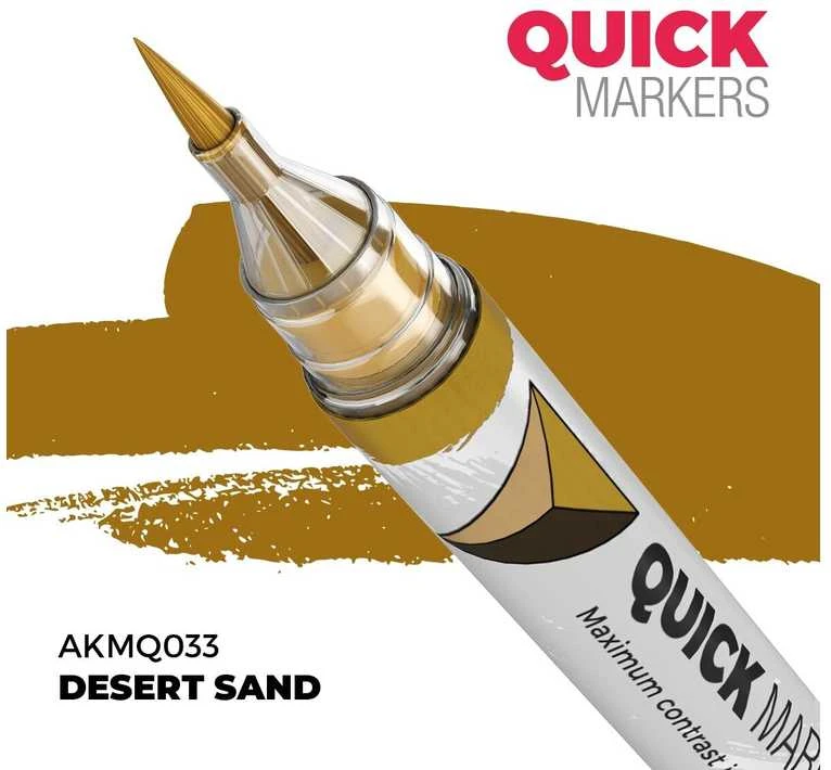 AK Interactive Desert Sand Quick Marker žymeklis miniatiūrų dažymui