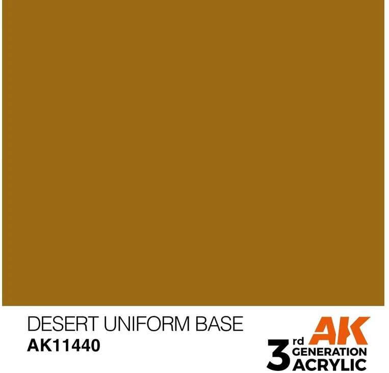 AK Interactive Desert Uniform Base akriliniai dažai figūrėlėms 17ml