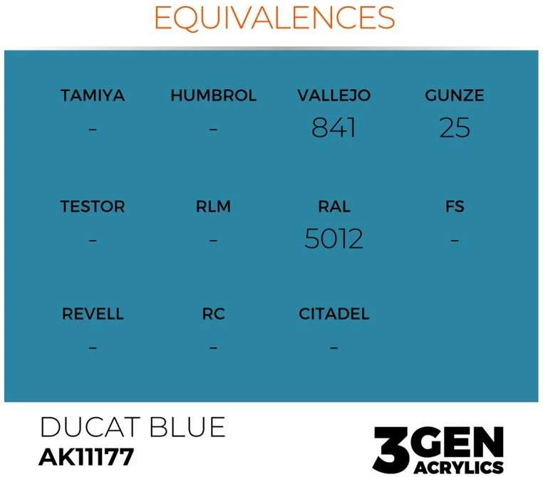 AK Interactive Ducat Mėlyna akriliniai dažai 17 ml (AK11177)