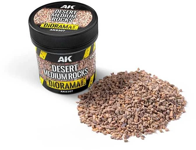 AK Interactive dykumos uolos dioramoms, vidutinės frakcijos 100ml