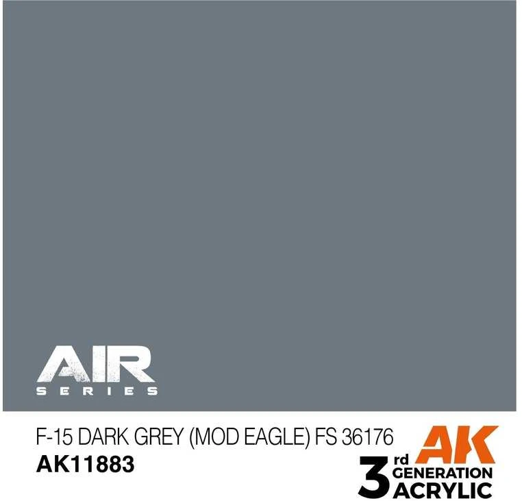 AK Interactive F-15 Dark Pilkas FS36176 akriliniai dažai 17 ml