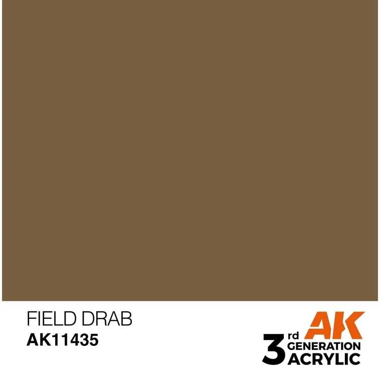 AK Interactive Field Drab figūrėlių akriliniai dažai 17ml